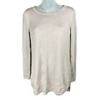 Magaschoni Cashmere Blend Sweater Crew Neck Gray Long Sleeve Women's Size Small