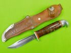 Antique Old Finland Finnish Hunting Fighting Boot Knife w/ Sheath