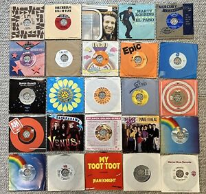 New ListingLOT! 45 RPM Records | 57 Vinyls | Folk, Country, World, & Oldies | 1950s - 1980s
