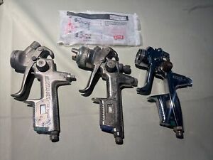 Lot Of 3 SATA Paint Spray Guns For Parts Or Repair Only Sold AS-IS