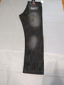 Southpole 6181 Straight Leg Precision Cut Jeans, Black Sand  32x32