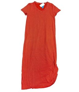 FRESH PRODUCE 1X Poppy RED PINSTRIPE Jersey CHRISTA Midi Dress $84 NWT 1X