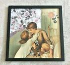 Mother and Children Handmade Collage Framed Victorian Wall Art OOAK Picture