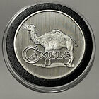 Camel Cigarettes RARE Collector Coin 1 Troy Oz .999 Fine Silver Round Art Medal