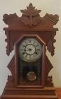 New Haven: Sessions; Antique Dark Wood Clock. In Working Condition.