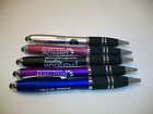5 Lot Misprint Ink Pens with Soft Tip Stylus for Touch Screen, Thick Barrel