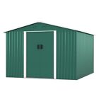 10.5'x9.1' Outdoor Storage Shed  w/Sliding Doors Metal Shed Garden Shed Lockable
