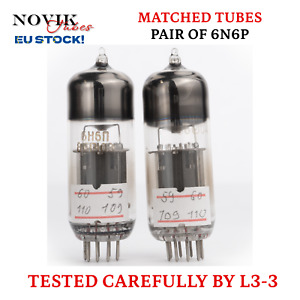 6N6P Tubes Ecc99 Matched Pair E182cc Gold Grid valve NOS Tube Double Triode 6n6