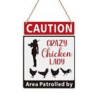 Chicken Decor Chicken Coop Accessories Caution Sign Farm Decor Farmhouse Home...