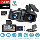 HD 1080P Dual Dash Camera Front and Rear Inside Dash Cam Built-in WiFi for Cars