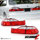 *OE STYLE* For 98 99 00 Honda Accord 4DR {RED CLEAR}Tail Lights Rear Brake RH LH (For: 2000 Honda Accord)