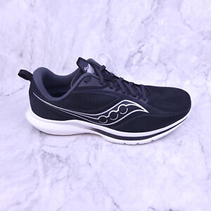 Saucony Mens Kinvara 13 Running Shoes 11 Wide Black White Lightweight Trainers