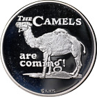 Camel Cigarettes Are Coming! 1 Ounce Silver 2 Piece Lot - .999 Fine OGP COA