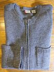 Levi's Vintage Red Tab Knit Sweater Cardigan Grey Zip-Up Mens Size Large Sample