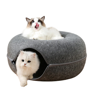Peekaboo Cat Cave LARGE SIZE Cat Tunnel Bed for Indoor Cats SHIPS FROM USA