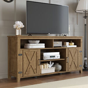 Farmhouse TV Stand for 65/60/55 inch TV Media Console Entertainment Center