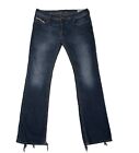 Diesel Zatiny Jeans Mens 34x34 Boot Cut Blue Distressed Denim Casual Italy Adult