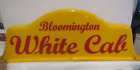Vintage Bloomington White Cab Taxi Yellow Reverse Side Plastic Light Orginal USA