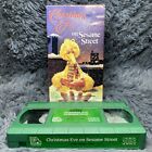 Sesame Street - Christmas Eve on Sesame Street VHS 1997 Big Bird Green Tape Rare