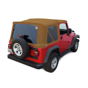 Jeep Wrangler TJ Soft Top, 97-06, Tinted Windows, Spice Sailcloth