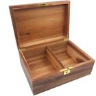New ListingLarge Wood Storage Box Decorative Wooden Box with Hinged Lid and Locking Key ...