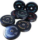 Assorted Olympic Bumper Plate Weight Plate Pack with Steel Hub 160 LBS Set - NEW