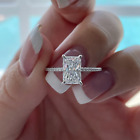 14k White Gold Diamond Women Ring Radiant 1.75 Carat IGI GIA lab Grown Certified