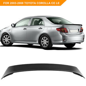 Spoiler Wing Primer w/LED Brake for 2003-2008 Toyota Corolla CE LE S Rear Trunk (For: 2005 Toyota Corolla)