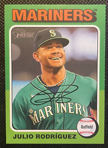 New Listing2024 Topps Heritage JULIO RODRIGUEZ Image Variation #286 Seattle Mariners