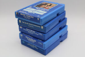 New ListingLot of 5 8-Track Tapes Untested Blue Shell Blanks For Noise/Experimental Project