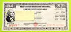 1968 - $25 US Savings Bond Series E  Washington Punch Card Fed Reserve Cleveland