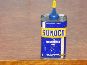Vintage Sunoco Household Oiler 4 Ounce Empty Can