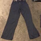 Carhartt FR FLAME RESISTANT 73478-20 32x32 DUNGAREE FIT Navy Blue pant J141