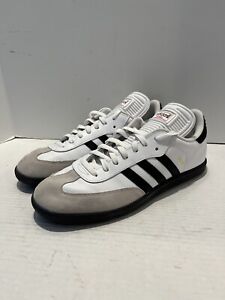 Adidas Samba Classic White Soccer Shoe Sneaker 772109 Excellent US Mens Size 13