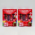 Lot Of 2 NYX Professional Makeup Smooth Whip & Liner 4-Piece Gift Set