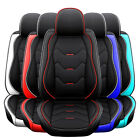 5 Seat Universal Car Seat Cover Deluxe Leather Full Set Cushion Protector Black (For: 2014 Honda Accord)