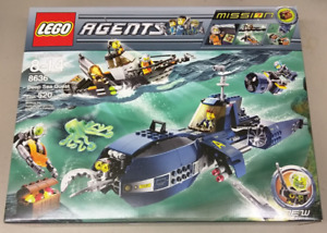 LEGO Agents 8636 Mission 7: Deep Sea Quest NEW! Submarine Glow-in-Dark Octopus