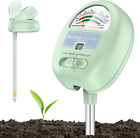 4-In-1 Soil Moisture Meter for Moisture, Light, Nutrients, pH, Great for Garden