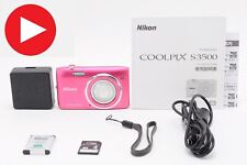 【TOP  MINT】Nikon COOLPIX S3500 Pink Digital Camera 7x Zoom 20.1MP From JAPAN