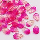 Leaf Shaped Lampwork Beads - Colorful Czech Glass Bead DIY Jewelry Making Charms