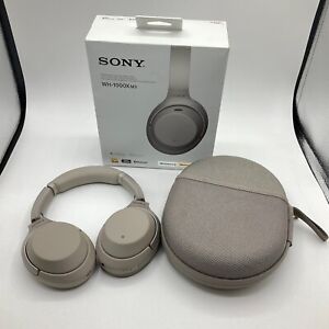 Sony WH-1000XM3 Wireless Noise-Canceling Stereo Headphones Silver Tested Working