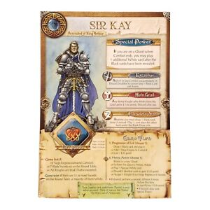 Shadows Over Camelot Board Game by Days of Wonder Sir Kay Coat of Arms Card