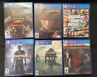 PS4 GAMES BUNDLE LOT - 6 GAMES Grand Theft Auto V, Uncharted, Street Fighter V