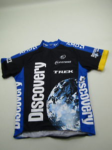 Trek Discovery Channel Cycling Jersey Men XXL Zip Bicycle Racing Lance Armstrong