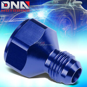 AN8 AN-8 FEMALE FLARE TO MALE AN6 AN-6 BLUE ALUMINUM ANODIZED FITTING ADAPTER
