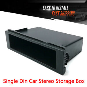 Car Stereo Radio Single Din Storage Box Pocket Dash Cup Holder CD Player Case