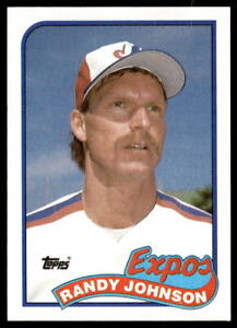 1989 Topps Randy Johnson Rc #647 Montreal Expos