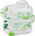 Acrylic Clear 3-Level Hamster Rodent Gerbil Mice Habitat With Top Exercise Ball