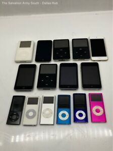 Lot of 15 Apple iPods - Various Models and Conditions - All As Is PARTS/REPAIR