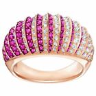 Swarovski Luxury Dome Ring Pink Rose Gold Plated Size 52/55/58/60 New Box  $169